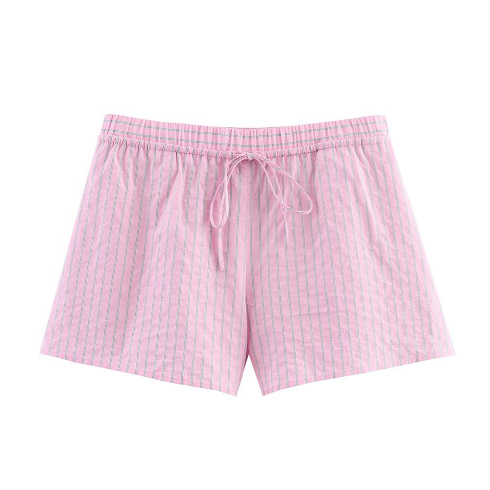 

Женский полосатый комплект из рубашки и свободных шорт на весну/лето 2025 Medium