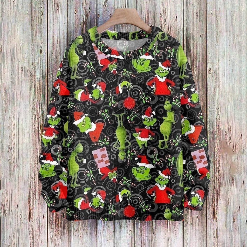 Christmas Sweatshirts For Women Knit Sweater Cute Shirt Fall Crewneck Pullover Tops