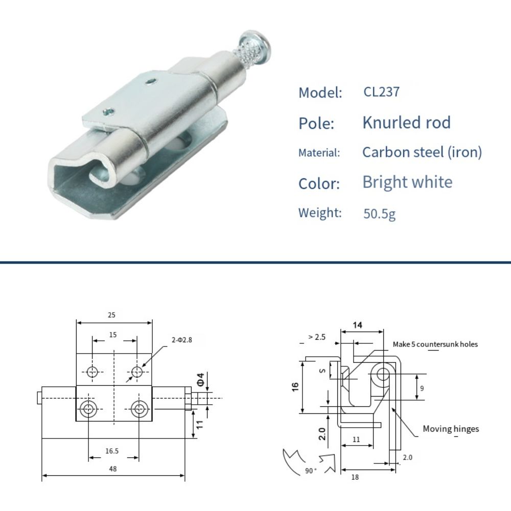 Plug Type Distribution Box Welding Hinge Iron Stainless Steel Hinge  Electrical Control Switch