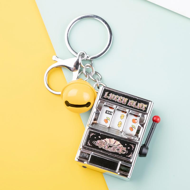 Mini Fruit Slot Machine Keychain: Fun Mixed Bag Pendant for All
