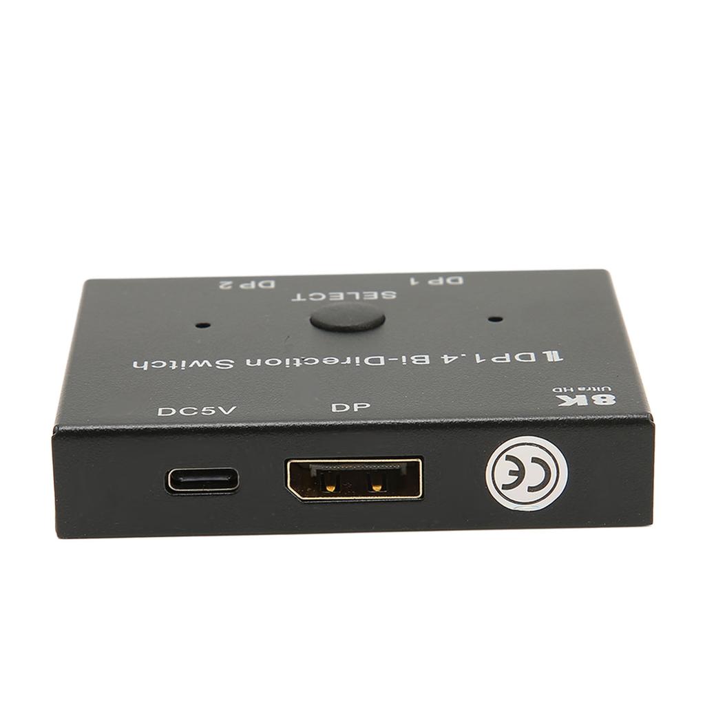 Displayport 1.4 Switch 8K 60Hz 1 In 2 and 2 In 1 Bidirectional Displayport Switch Splitter for Projector TV Monitor