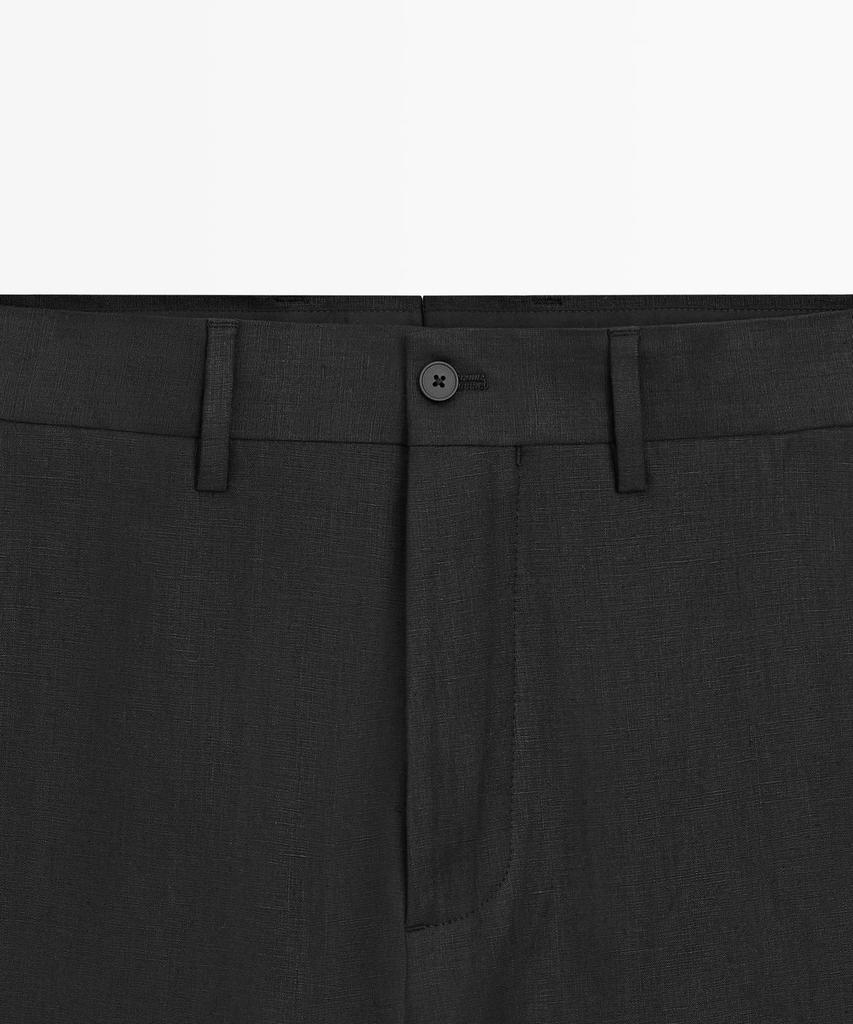 Masimodutti 100% Linen Tailored Suit Pants