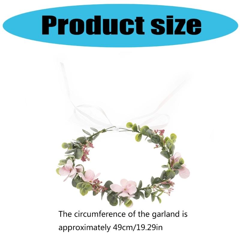 Blomsterkransar Blomsterkrans Hårband Håraccessoarer Blomsterkronor Bröllop Festivaler Fotorekvisita Huvudprydnad för Kvinnor