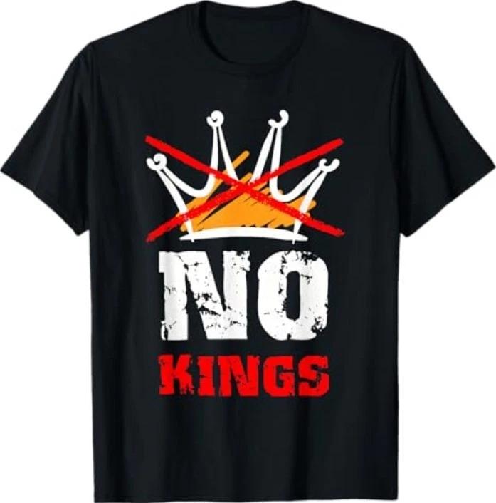 NEW No Kings October 18 No Kings Day T-Shirt 3XL
