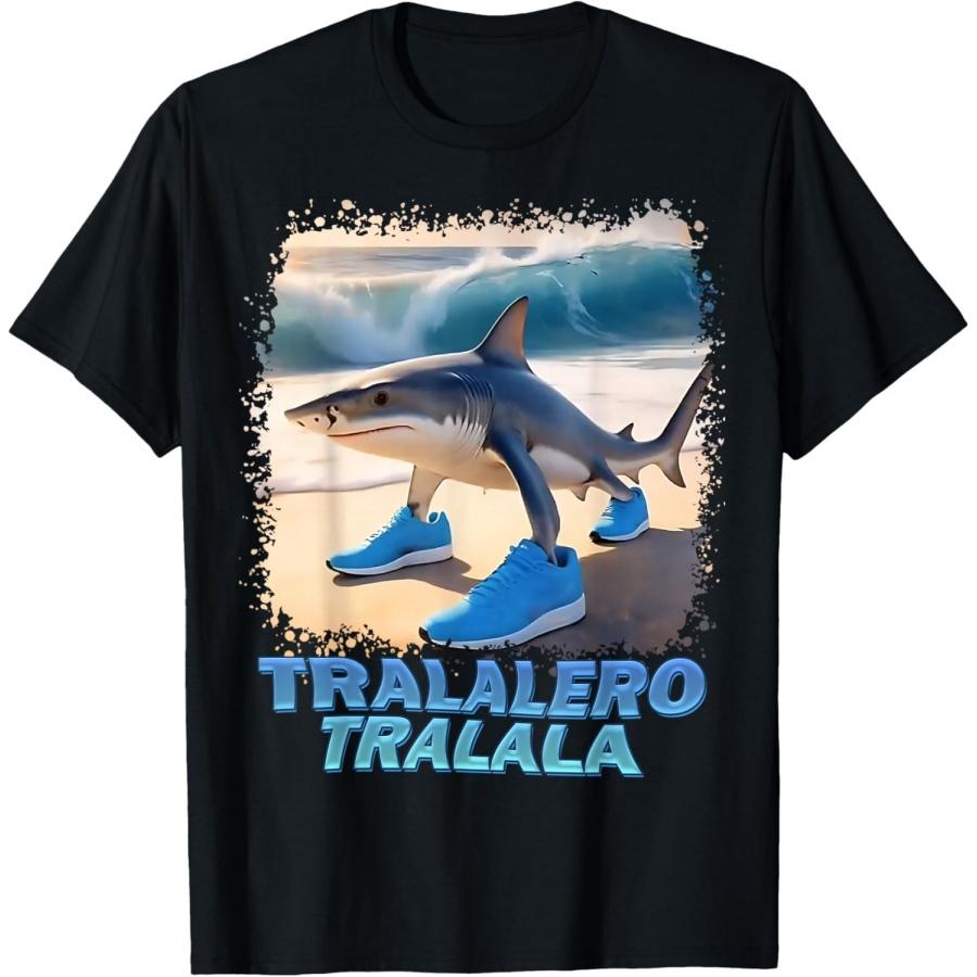Tralalero Tralala Italian Brainrot Meme T-Shirt(2) S