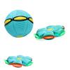 English: Kids Elastic Step Flying Saucer Ball Deformation Toy Light Up Outdoor Parent-Child Interactive UFO Ball