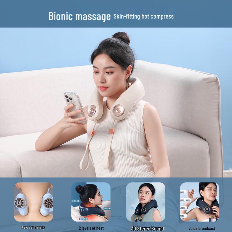 Smart Neck Massager with 3D Kneading