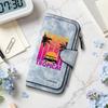 Tropical Summer Printed Long Wallet Retro Fashion Casual Card Holder Portable Daily Use Purse 