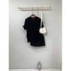 C S In The Room Shoulder Pad SliT aSymmeTriC Hem ShorT Sleeve T ShirT 3 ColorS