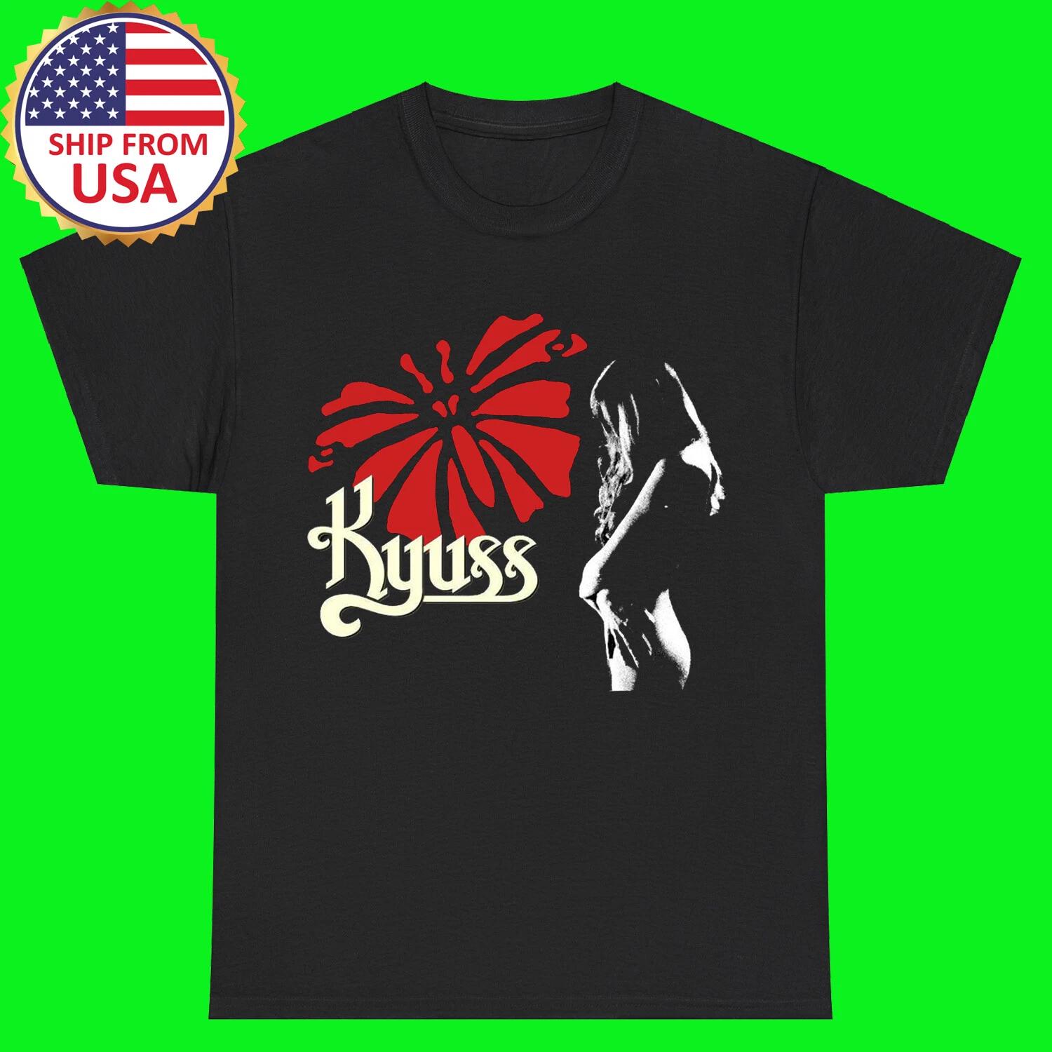 Kyuss Girl and Butterfly Black T-Shirt Tee Top Unisex 3XL