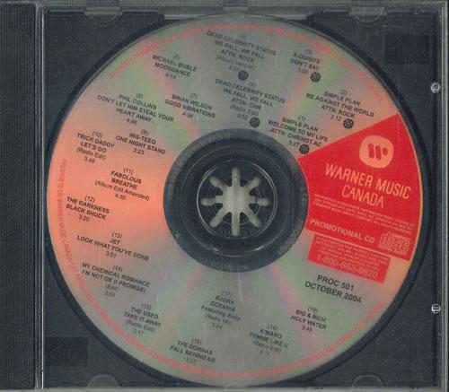 CD РАЗЛИЧНЫЕ  Warner Music Canada Октябрь 2004   PROC501 WARNER MUSIC CA 2004 Канада Рок Б/у