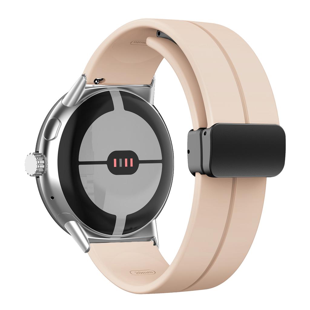 NEW Silicone Strap for Google Pixel Watch 3 45mm Band for Google Pixel Watch 1 2 3 41mm Magnetic Wristband Bracelet Accessories