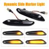 2pieces LED Dynamic Side Marker Turn Signal Side Marker Sequential Blinker Turn Signal Light Durable