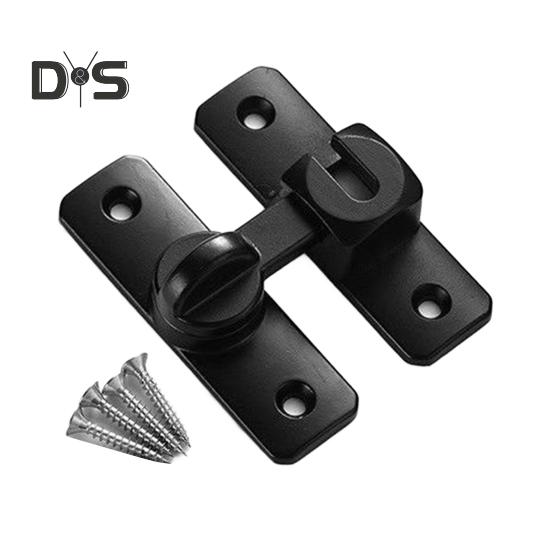 Barn Door Lock Simple Installation Anti-Theft Heavy Duty Bar Gate Latches Safety Slide Door Lock for Bathroom Garden