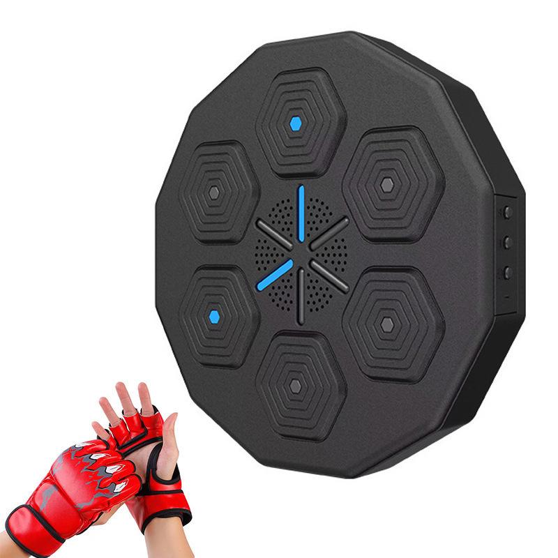 Smart Boxing Trainer Wall-Mounted Electronic Light Target with Music for Home Fitness Reaction Training