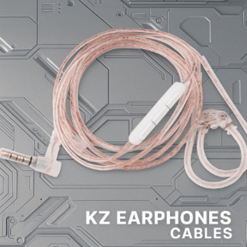 2PIN KZ Earphones Cables Upgrade Wired Earphones Cables KZ Headphones Wire  Headset Accessories