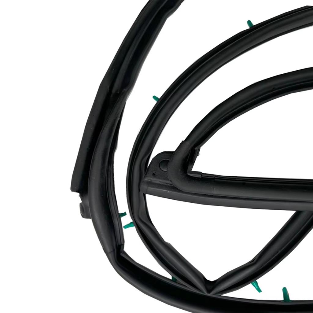 Car Front Door Side Weatherstrip Set- For Hyundai Veloster 2012-2017 Part Numbers 82130-2V000 82140-2V000