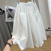 Plus Size Women's Wide-Leg Mid-Length 7-Point Skirt Pants - Extra Large 300 Jin 2