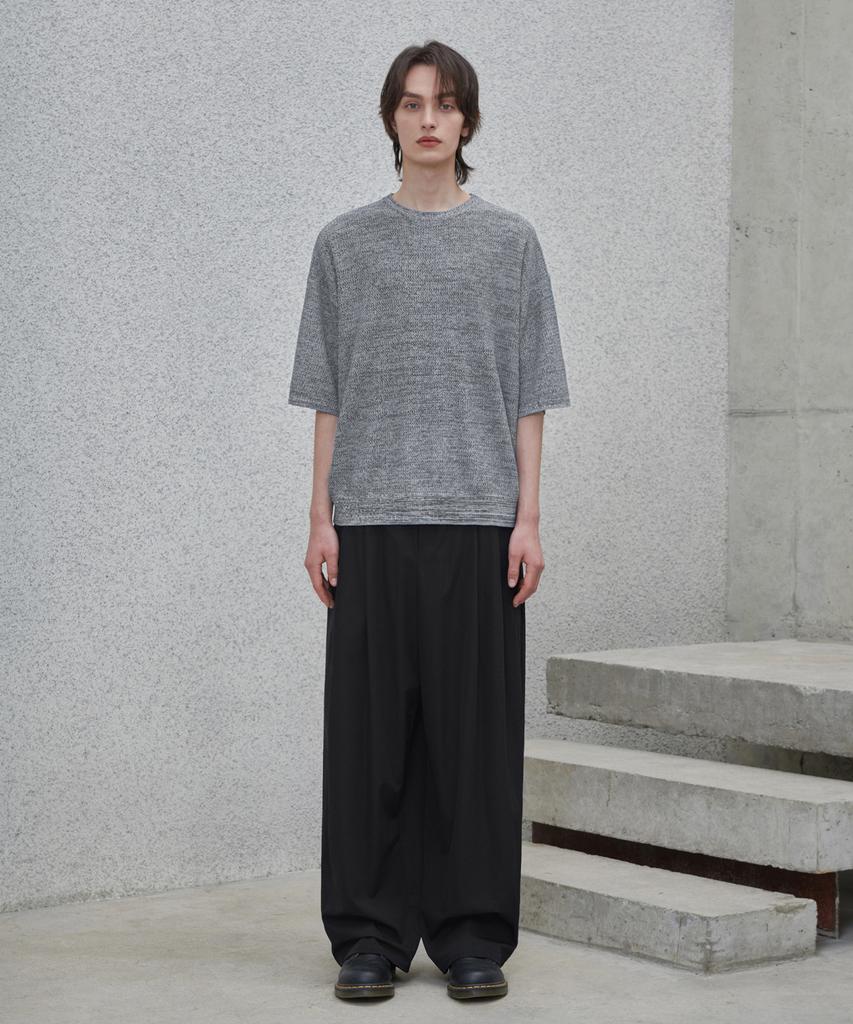 GLW Two-Tone Mixed Half Knit Gray