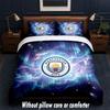 Ensemble de literie Manchester City 1 housse de couette + 2 taies d'oreiller Linge de lit doux et respirant pour la maison