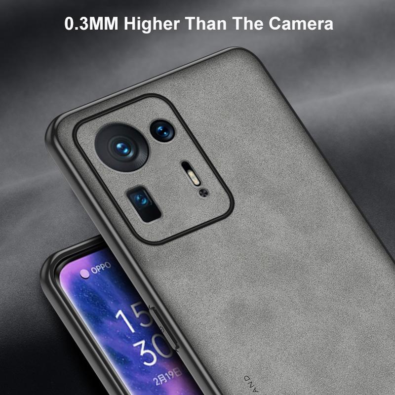 Luxury PU Leather Case For Xiaomi Mi Mix 4 Mix4 Back Cover Business Matte Silicone Full Protection Phone Case For Xiaomi Mix 4
