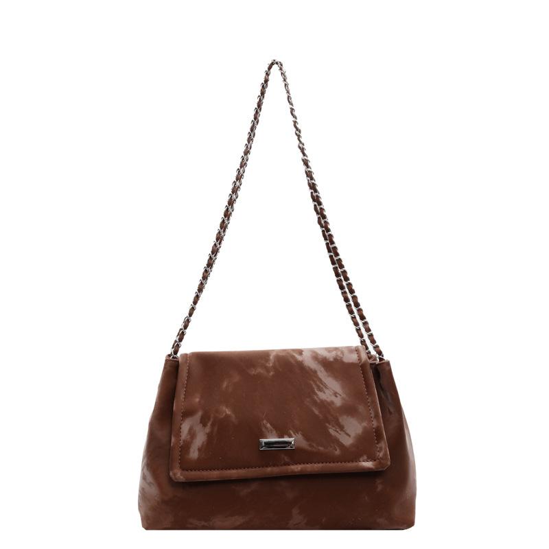 Casual soft surface large capacity autumn and winter bag women's new popular versatile chain shoulder bag commuter tote bag