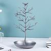 Creative Metal Bird Tree Design Jewelry Display Stand Earring Ring Bracelet Necklace Storage Rack Desktop Organizer Counter Prop