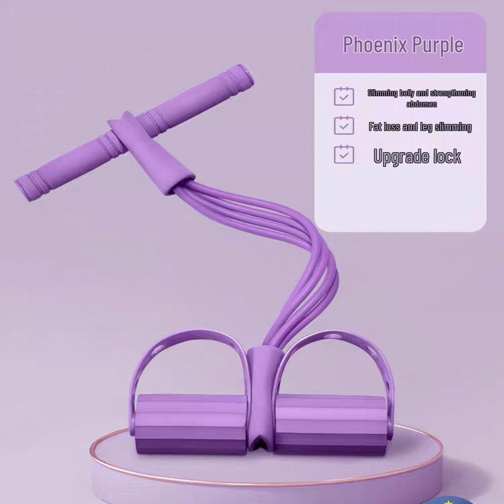 

Women s Foot Pedal Resistance Band & Sit-Up Assist Device for Back Strengthening and Ab Slimming