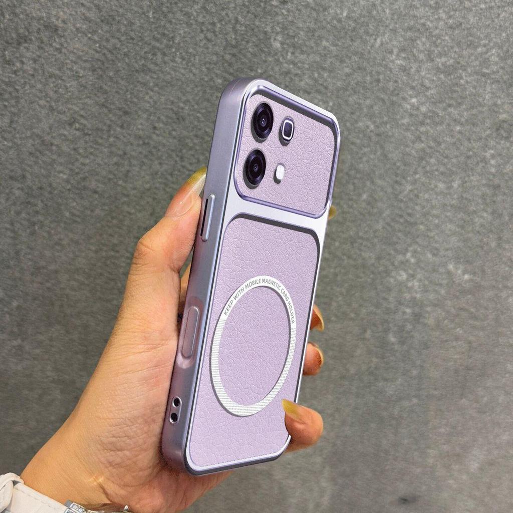 Upgraded Big Lens Protection Case for infinix NOTE 60 Pro,60 Luxury Leather Casing with Magnetic Ring