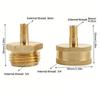 Universal 3/4 Inch GHT Brass Air Connection Water Structure Parts Fitting for Camping Water Pipe Drainage & Anti Freeze