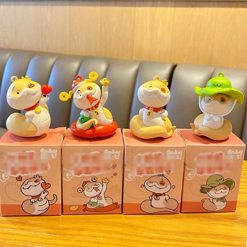 Snake Pvc Spot Model Toy Doll New Year Mascot Desktop Decoration Gift Collection