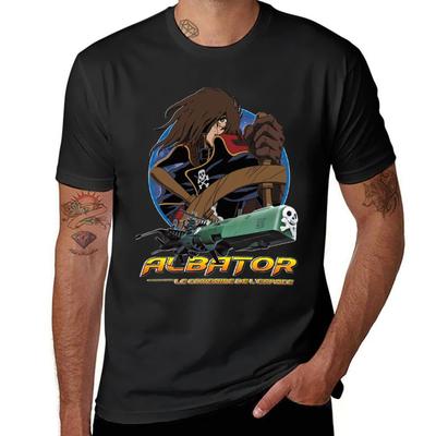 Albator (Captain Harlock) Tshirt Summer Clothes Short Sleeve Tee Tops Korean Fashion Unisex T Shirts