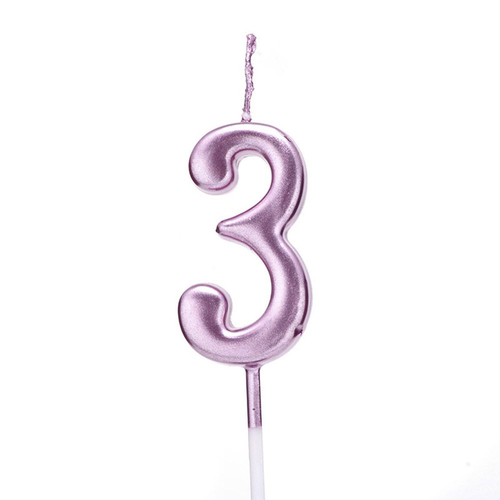 1 PC 0-9 Party Supplies Ornaments Cupcake Decor Cake Topper Number Candles Happy Birthday