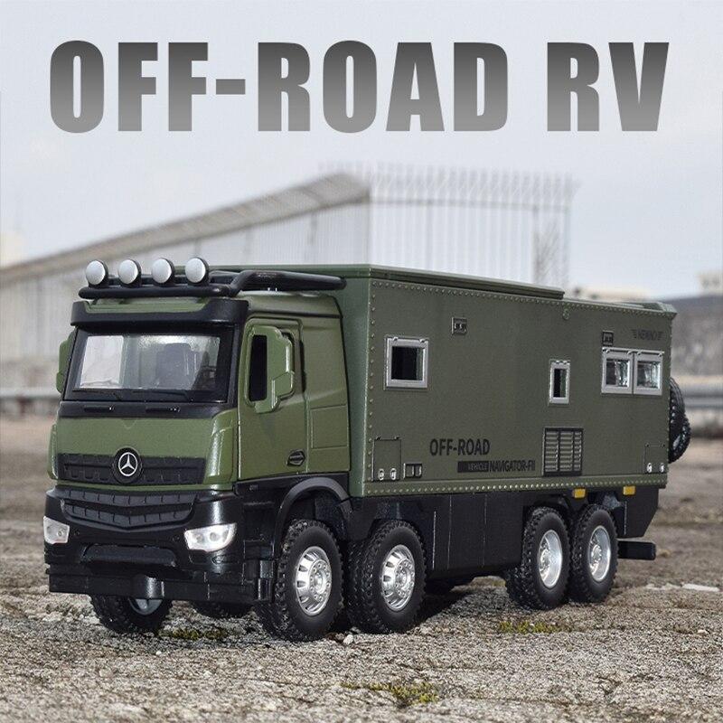 1/24 NOMADISM NAVIGATOR Benz 8X8 Alloy Die Cast Toy Car Model Sound and Light Children's Toy Collectibles Birthday Gift