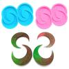 Moon and Stars Earring Decor Mold DIY Epoxy Resin Keychain Silicone Mold Christmas Pendant Mold Home Decorations Mold