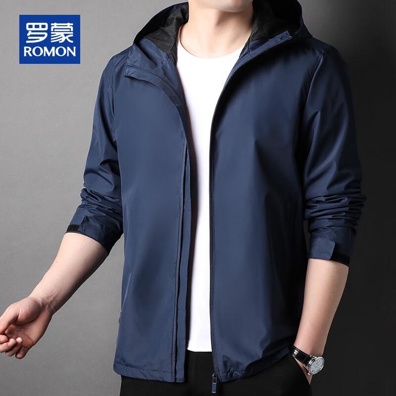 ROMON Men's Casual Outdoor Hooded Jacket