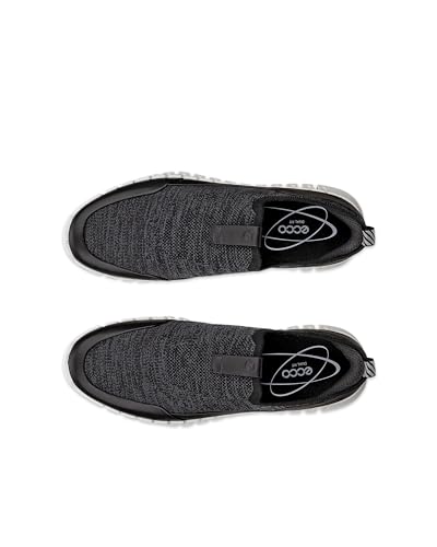 Dámske slip-on tenisky ECCO GRUUV W z pravej kože, 21833360568, Čierna/Magnetická/Čierna, Veľkosť 24,0 cm, 3E