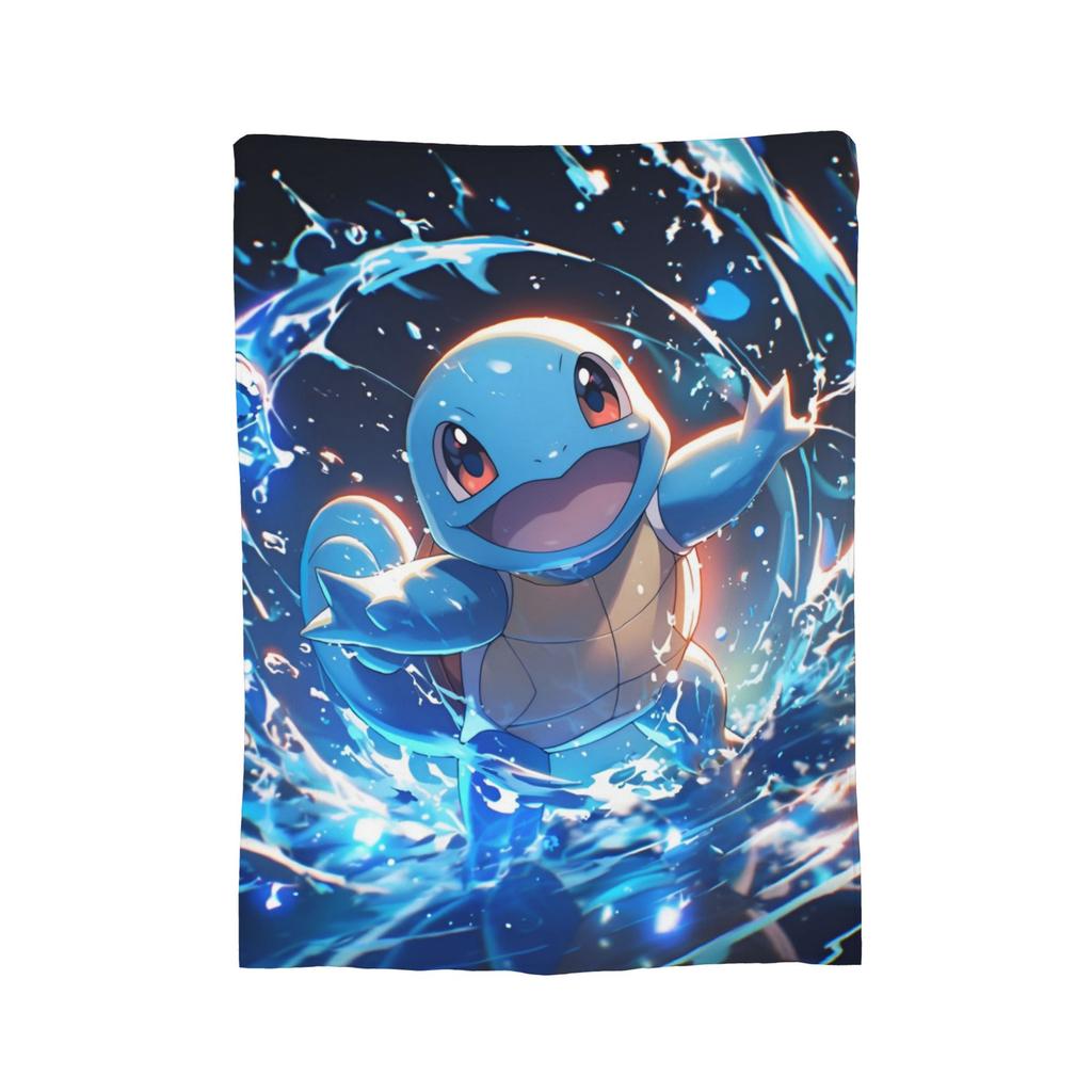 Pokemoned Anime Cartoon Flannel Blanket  Awesome Throw Blankets for  Sofa Bedding Lounge 150*125cm Bedspread,