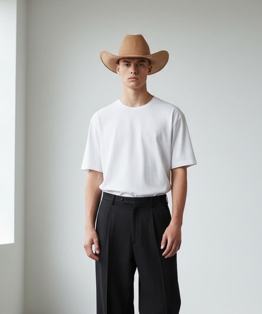 Yunibeosyeolkemiseuteuli Wire Cowboy Suede Beige Long Fedora Fedora