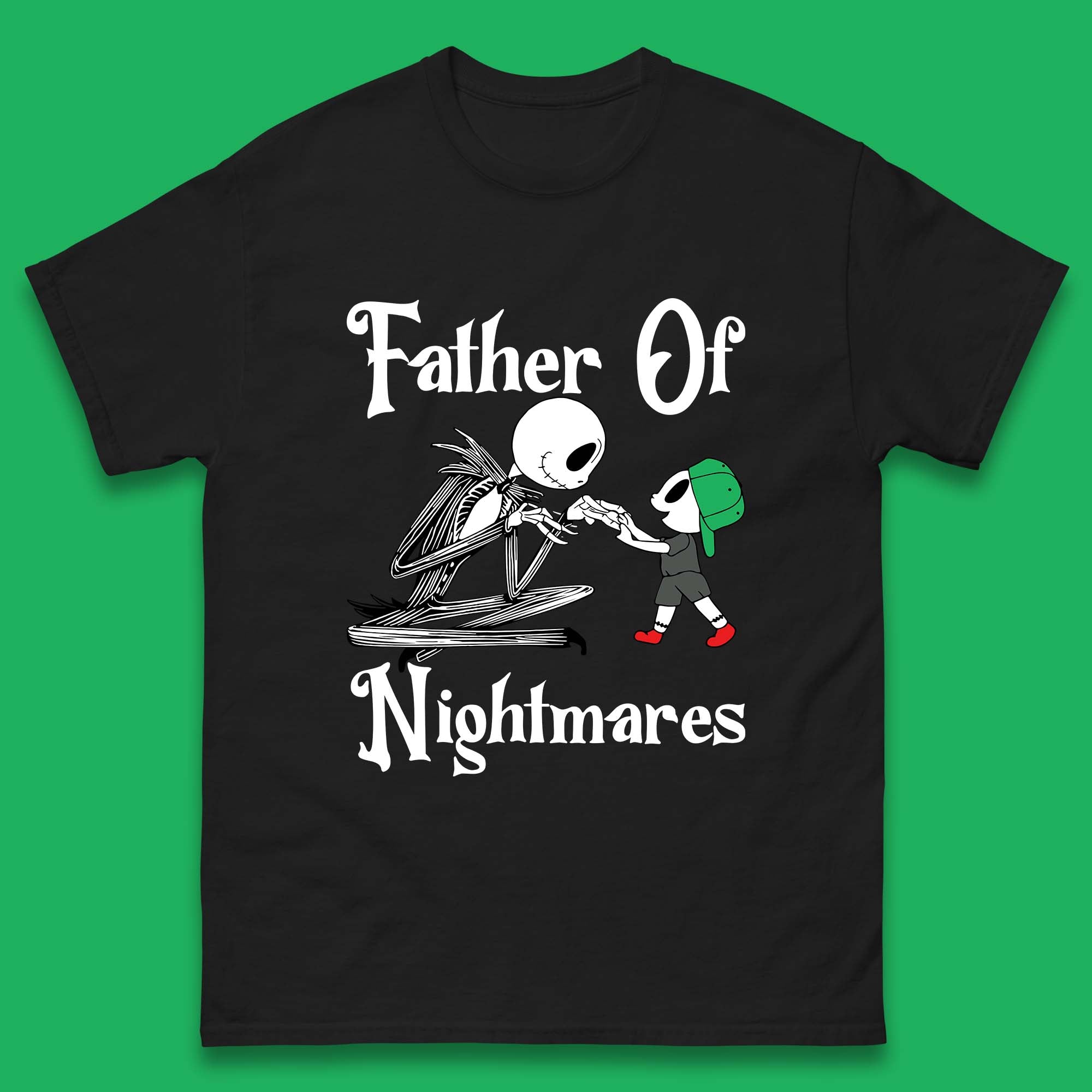 Christmas Father Of Nightmares Mens T Shirt Womens Tops Tees Jack Skellington Top S
