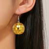 Stylish Retro Disco Ball Pendant Earrings For Women Birthday Gift Party