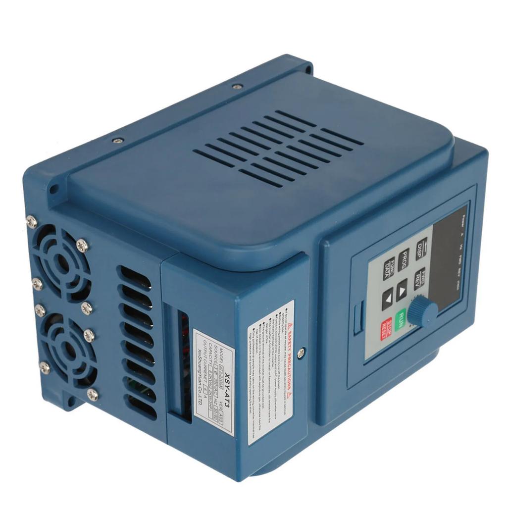 Állítható frekvenciájú hajtás 380VAC 6A Változtatható sebességű frekvenciaváltó VFD sebésszabályozó 3‑fázisú 2,2kW AC inverter motorhoz VFD