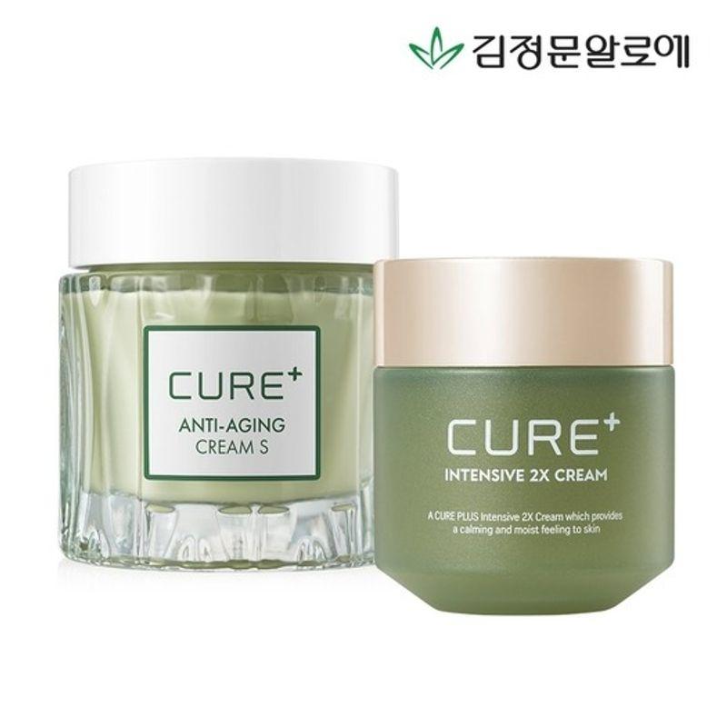[Kim Jung-moon Aloe] Cure 2X Cream + Cure Anti-Aging Cream S