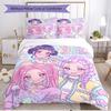 3pcs Duvet Cover Set (1*Duvet Cover + 2*Pillowcase, Without Core), KPop Demon Hunters Print Soft All‑Season Bedding Set, Home Bedroom Decor Gift