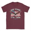 Eagle and American Flag  Years    Anniversary TShirt Summer  Cotton TShirts For Unisex Hippie Casual Tee Shirt