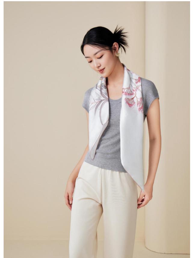 Women's 100% Mulberry Silk Scarf, 90cm Square, 14 Momme Shawl - Perfect Gift for Mother, Girlfriend, Birthday or Festival