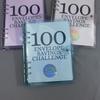 Sammelbuch für 100-Tage-Umschläge, Geldspar-Challenge, einfache und lustige Art, 5.050 $ Geld zu sparen, Budgetplaner-Set, Neujahrs-Bargeldspar-Challenge