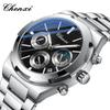 Man Wristwatch Business Waterproof Male Clock Luminous Date Stainless Steel Quartz Men Chronograph Watch