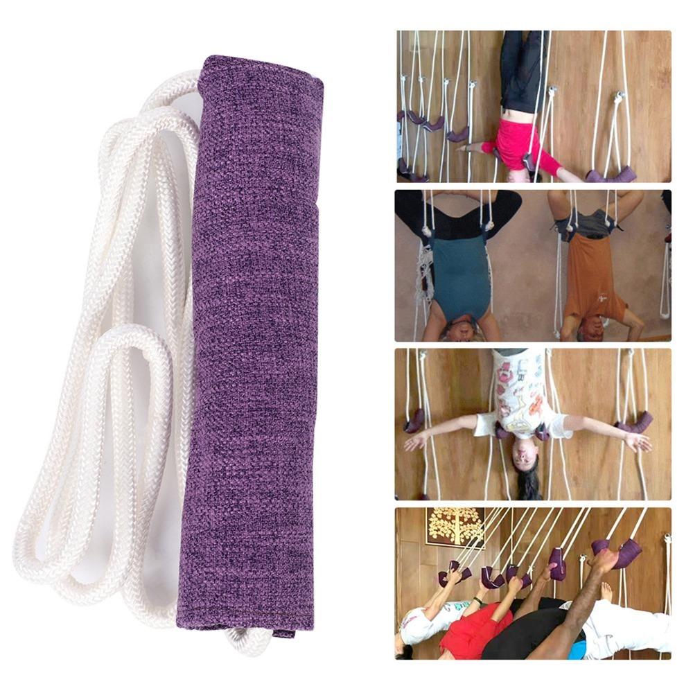 Wall Mounted Yoga Training Rope Screw Bolts Included Yoga Auxiliary Rope for Indoor Exercise