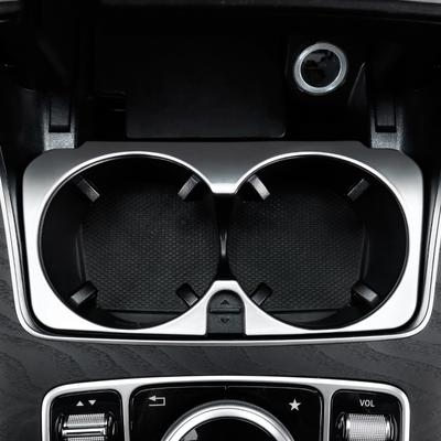ABS Chrome for Mercedes Benz GLC 2016 2017 2018 Accessories Car Front Water Cup Frame Decoration Strip Cover Trim Car